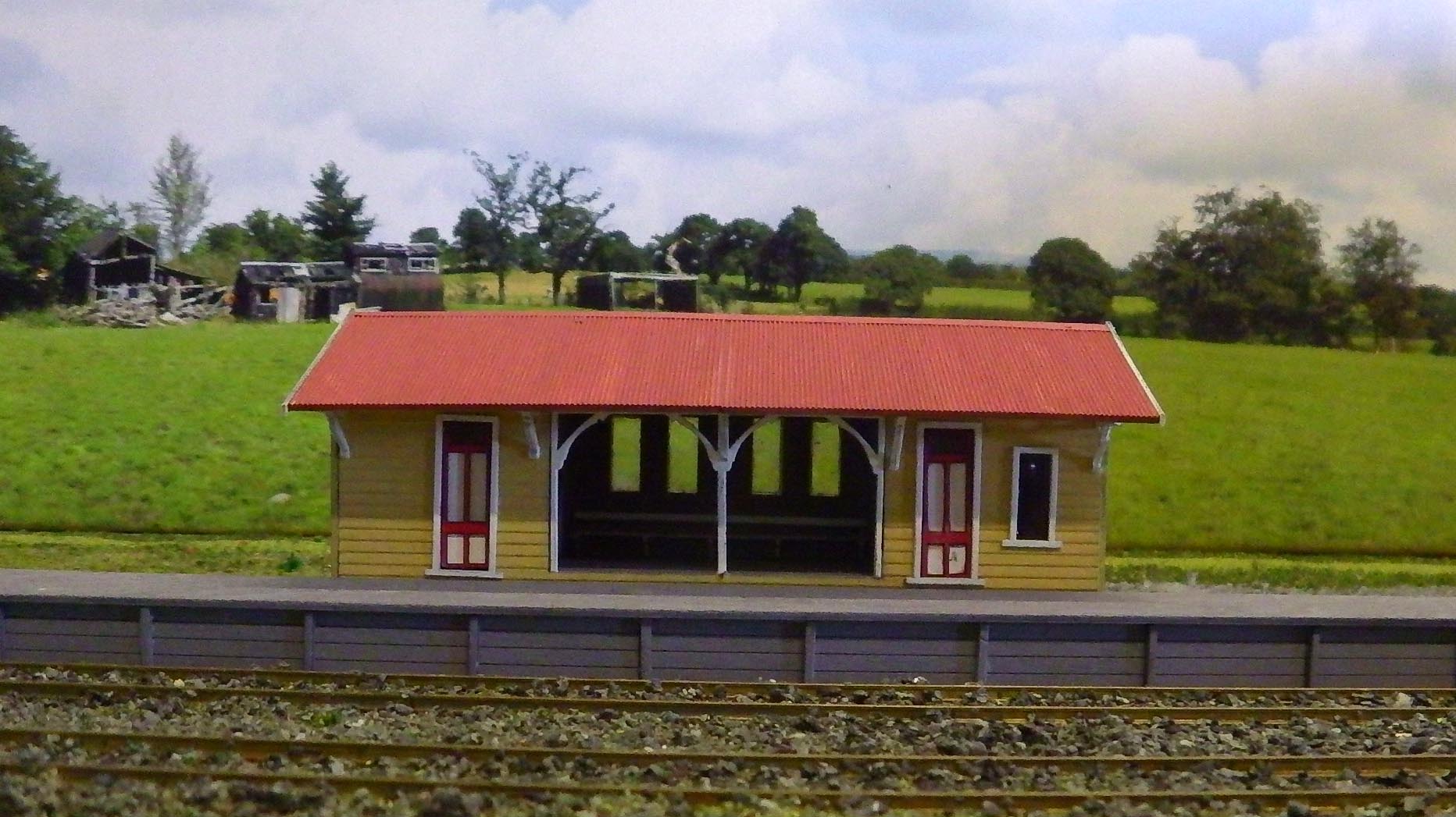  Station (KIT) post 60’s eara HO scale – Model Train Buildings